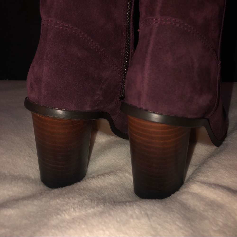 NWT Coach OMBRÉ Heel Suede Boots  Size 5B BEAUTIFUL!!! - Picture 3 of 12